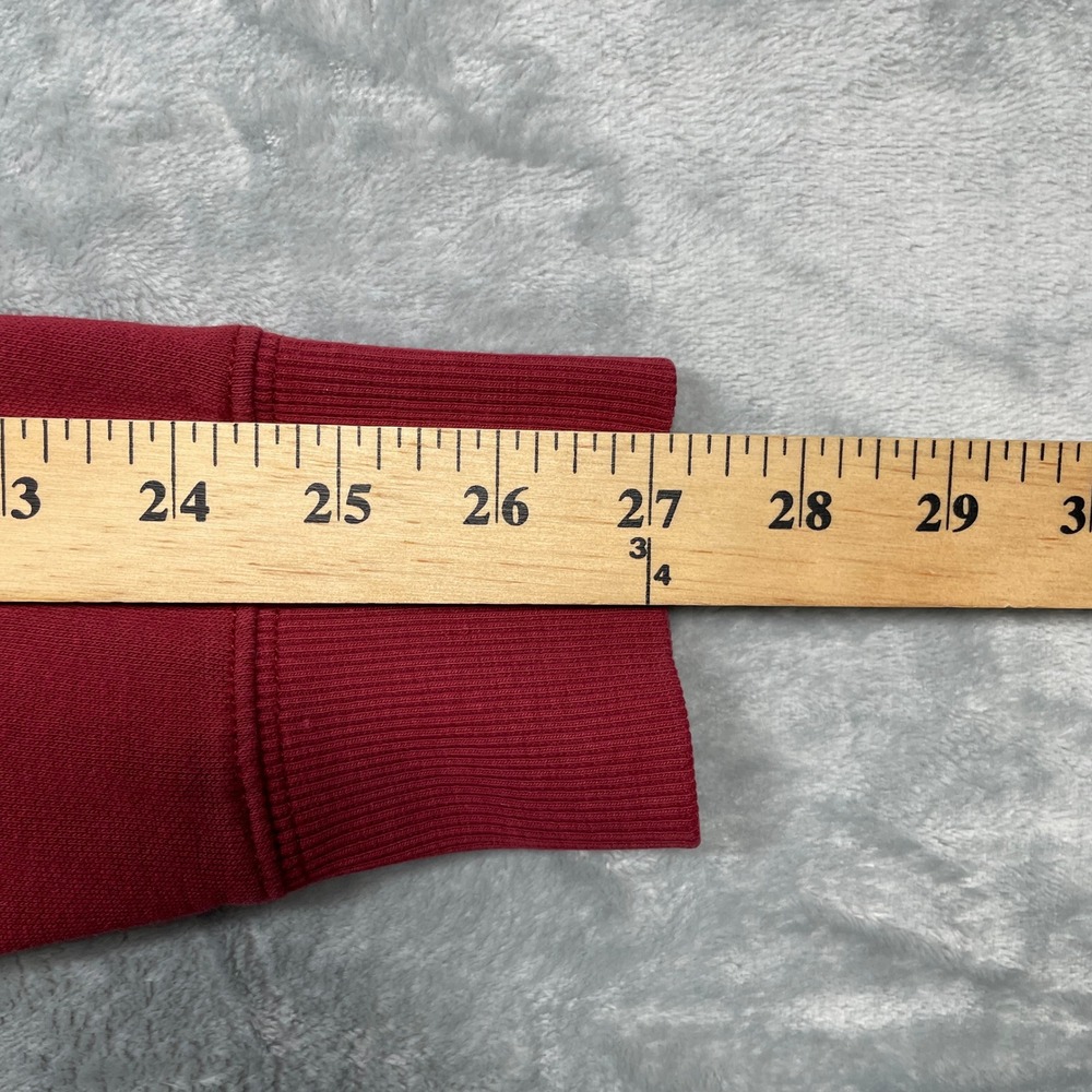 The North Face Hoodie Women Small Burgundy Half Dome Logo Pullover Sweatshirt - Picture 8 of 10